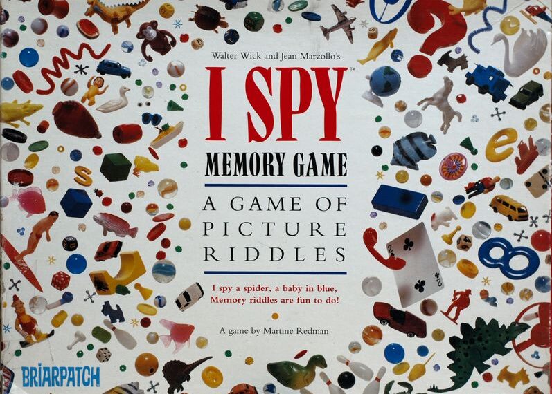 I Spy Memory Game (1995) Board Game