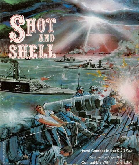 Shot and Shell: Naval Combat in the Civil War (1987) Board Game