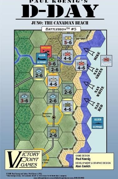 Paul Koenig’s D-Day: Juno – The Canadian Beach (2008) Board Game
