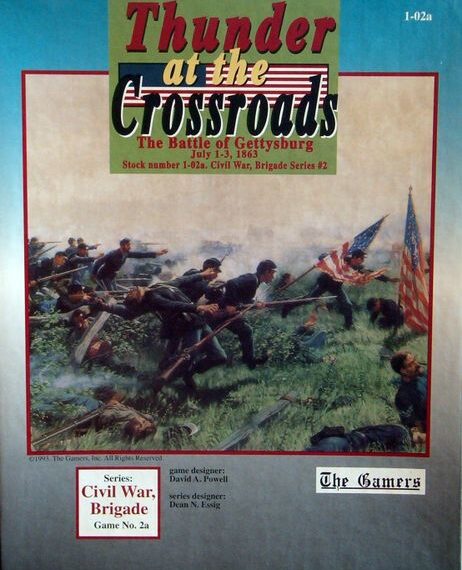 Thunder at the Crossroads: The Battle of Gettysburg, July 1-3, 1863 (Second Edition) (1993) Board…