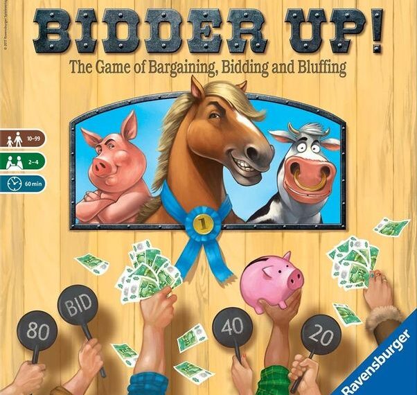 Bidder Up! (2016) Board Game
