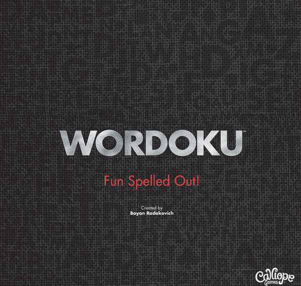Wordoku: Fun Spelled Out (2016) Board Game
