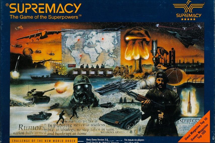 Supremacy: The Game of the Superpowers (1984) Board Game