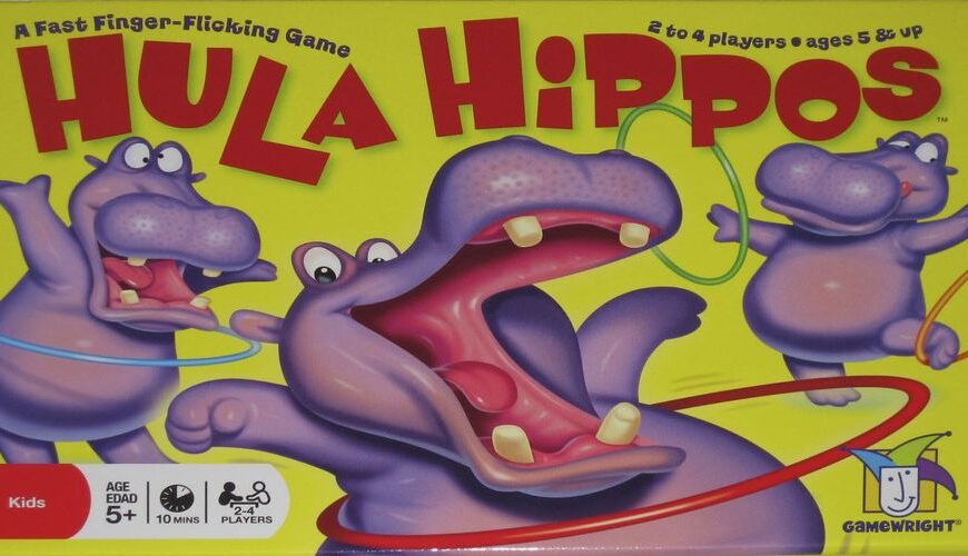 Hula Hippos (2005) Board Game