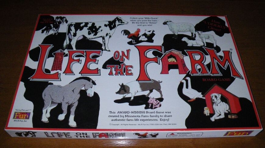 Life on the Farm Board Game (1996) Board Game