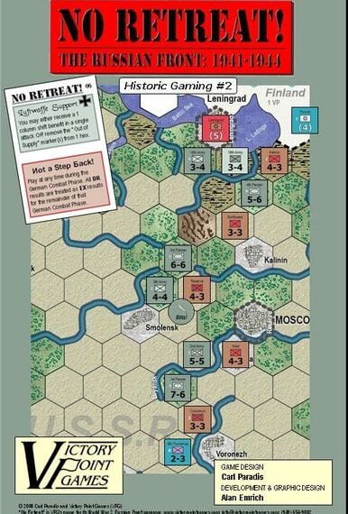 No Retreat!: The Russian Front 1941-1944 (2008) Board Game