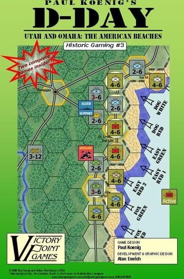 Paul Koenig’s D-Day: Utah and Omaha – The American Beaches (2008) Board Game