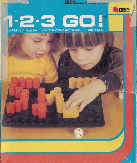 1-2-3 Go! (1970) Board Game