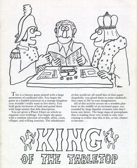 King of the Tabletop (1983) Board Game
