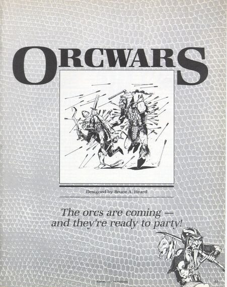 Orcwars (1988) Board Game
