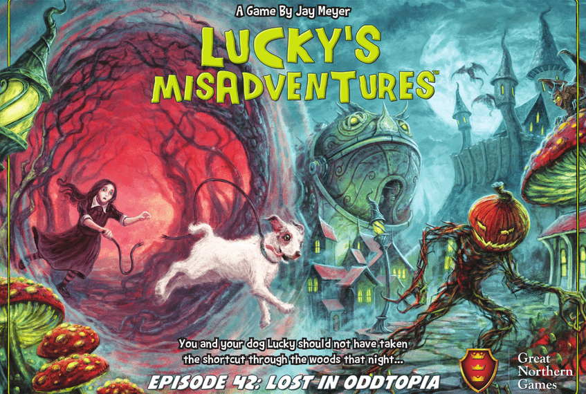 Lucky’s Misadventures: Episode 42 – Lost in Oddtopia (2018) Board Game