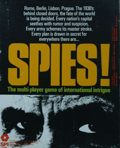 Spies! (1981) Board Game
