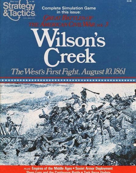 Wilson’s Creek: The West’s First Fight, August 10, 1861 (1980) Board Game