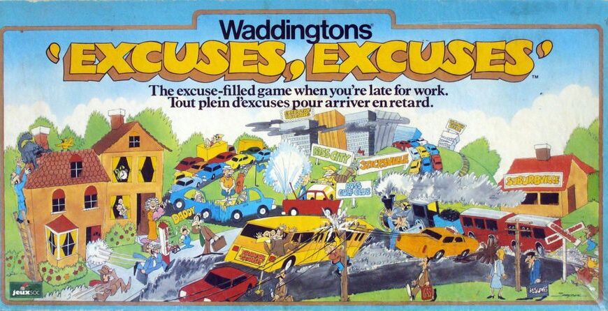Excuses, Excuses (1981) Board Game