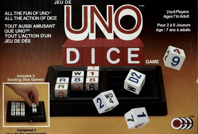 UNO Dice (1987) Board Game