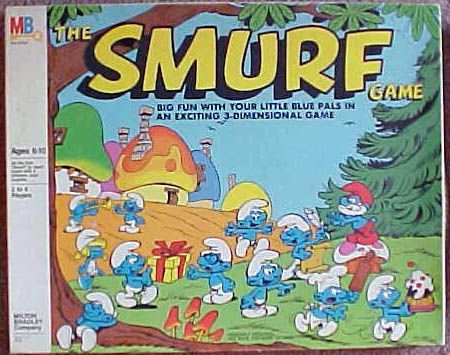 The Smurf Game (1981) Board Game