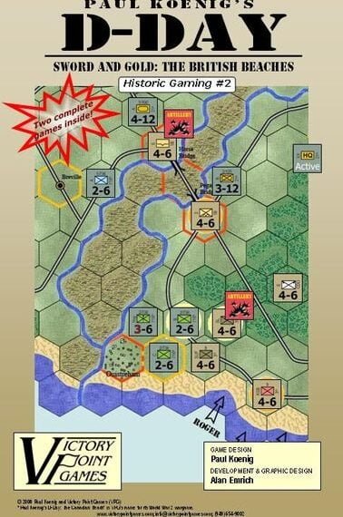 Paul Koenig’s D-Day: Sword and Gold – The British Beaches (2009) Board Game