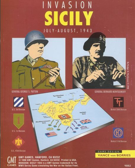 Invasion Sicily (1998) Board Game