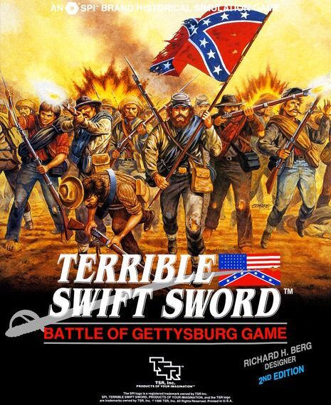 Terrible Swift Sword: Battle of Gettysburg Game (1976) Board Game
