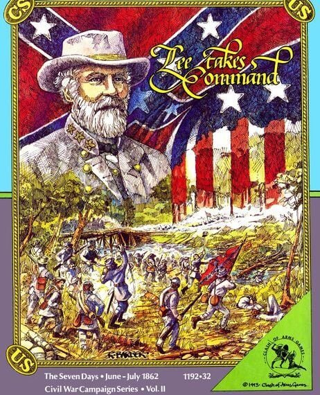 Lee Takes Command (1993) Board Game