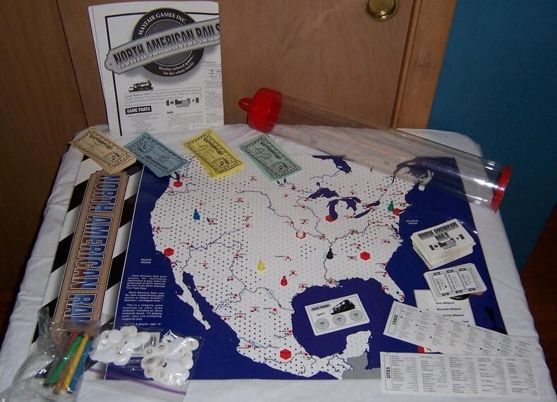 North American Rails (1992) Board Game