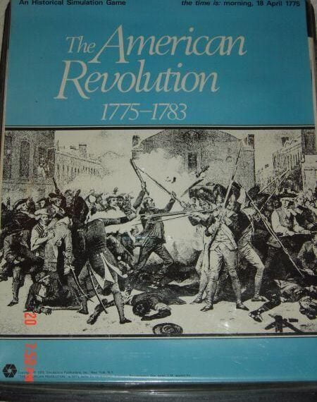 The American Revolution 1775-1783 (1972) Board Game