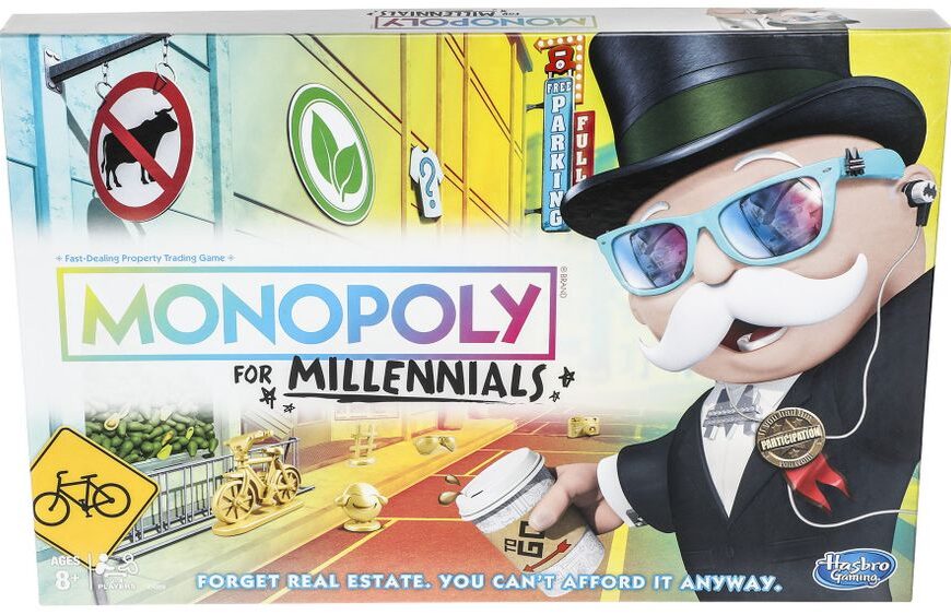 Monopoly for Millennials (2018) Board Game