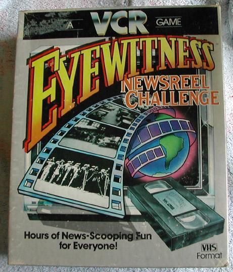 Eyewitness Newsreel Challenge: A VCR Game (1985) Board Game