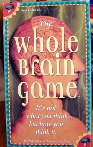 The Whole Brain Game (1999) Board Game