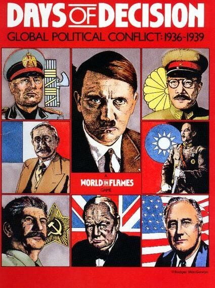Days of Decision (1990) Board Game