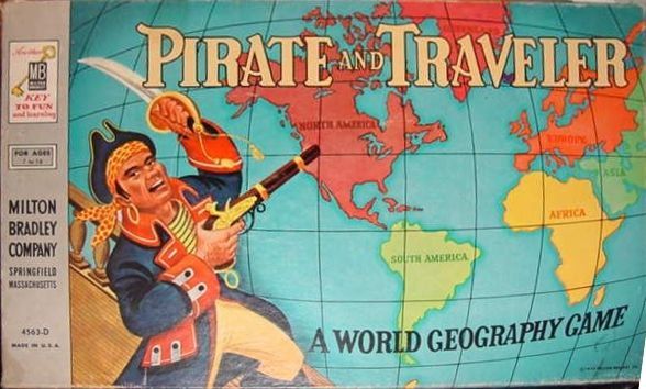 Pirate and Traveler (1908) Board Game