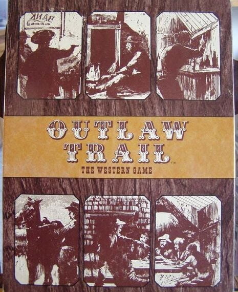Outlaw Trail: The Western Game (1972) Board Game