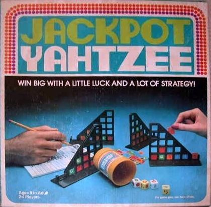 Jackpot Yahtzee (1980) Board Game