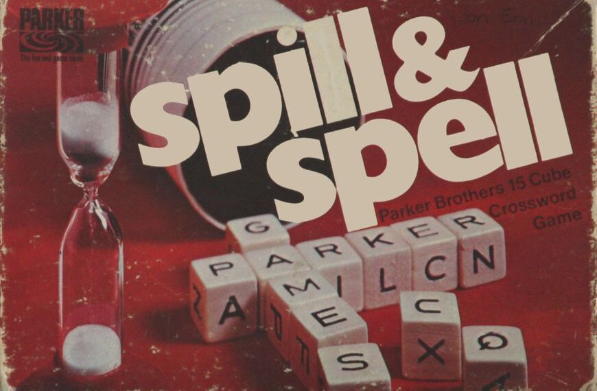 Spill and Spell (1956) Board Game