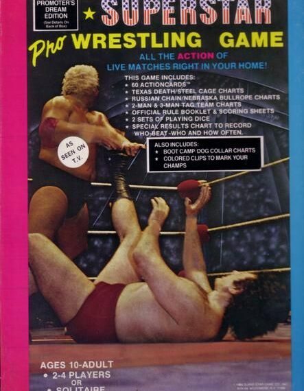 Superstar Pro Wrestling Game (1984) Board Game