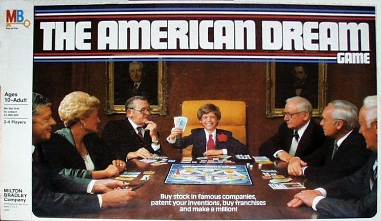 The American Dream Game (1979) Board Game