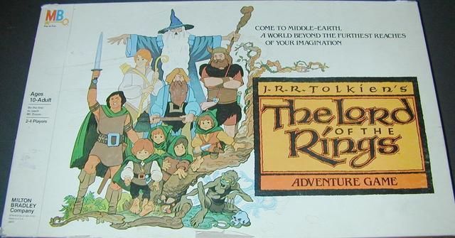 The Lord of the Rings Adventure Game (1978) Board Game