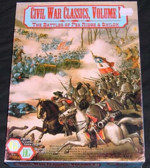 Civil War Classics, Volume 1: The Battles of Pea Ridge & Shiloh (1991) Board Game