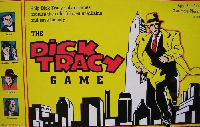 The Dick Tracy Game (1990) Board Game