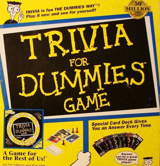 Trivia for Dummies (1998) Board Game