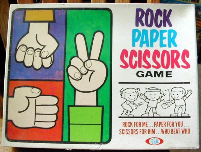 Rock Paper Scissors (1968) Board Game