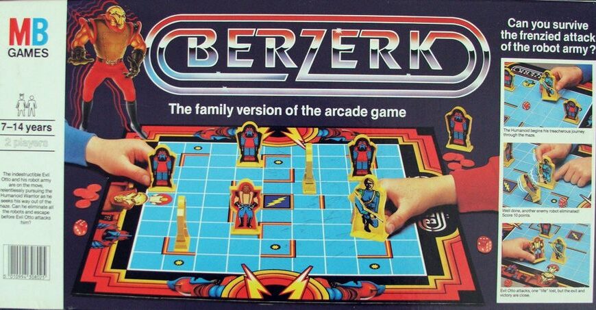 Berzerk (1983) Board Game