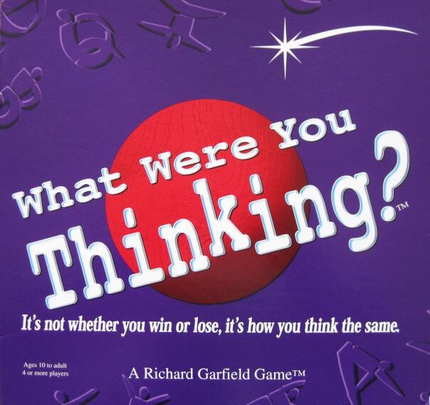 What Were You Thinking? (1998) Board Game