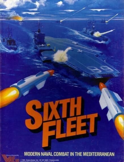 Sixth Fleet: Modern Naval Combat in the Mediterranean (1985) Board Game