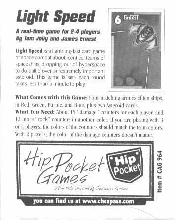 Light Speed (2003) Board Game