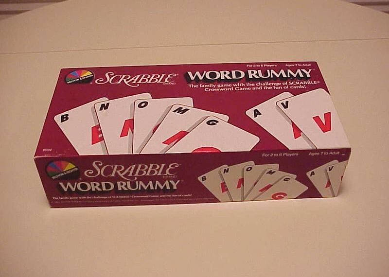 Scrabble Word Rummy (1987) Board Game