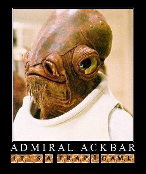 Admiral Ackbar “It’s a TRAP!” GAME (2009) Board Game