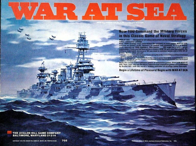 War at Sea (Second Edition) (1976) Board Game