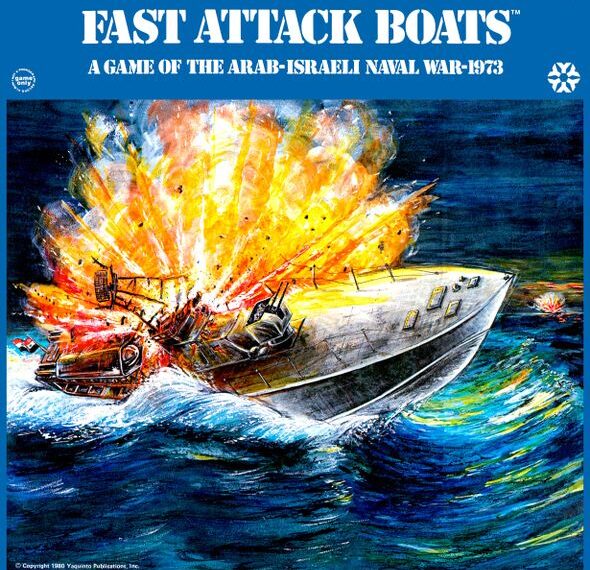 Fast Attack Boats: A Game of the Arab-Israeli Naval War 1973 (1980) Board Game