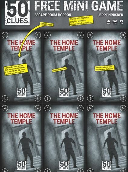50 Clues: The Home Temple (2019) Board Game